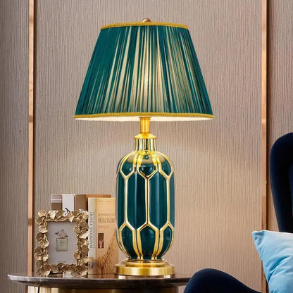 Black Ceramic Modern Luxury Table Lamp for Bedroom Living Room