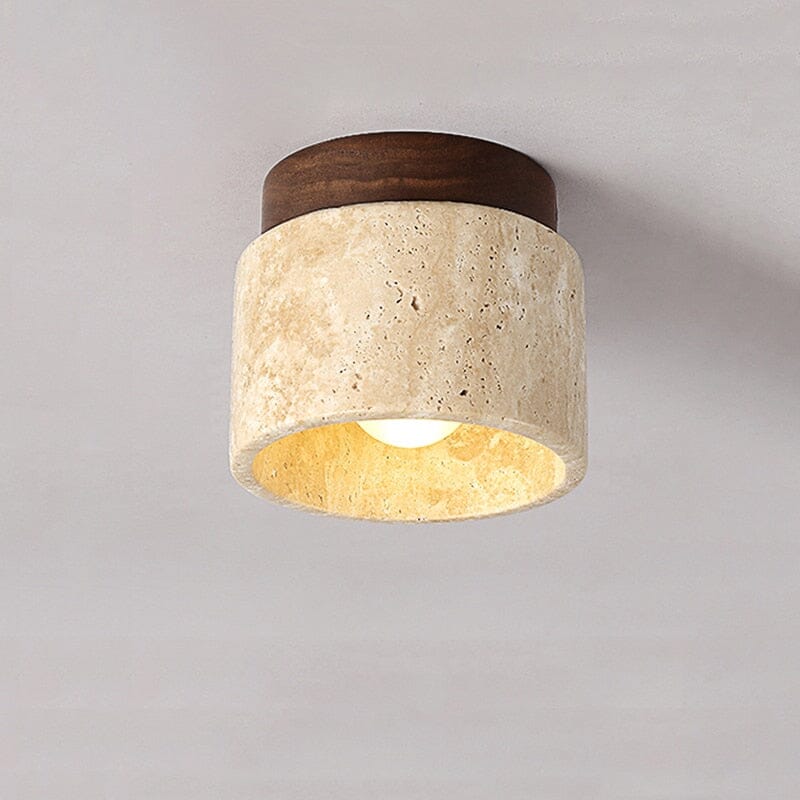 Amélie Wabi-Sabi Deckenleuchte aus gelbem Marmor