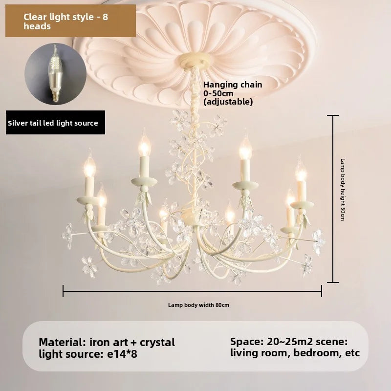 Amélie Crystal Flower Romantic European Chandelier
