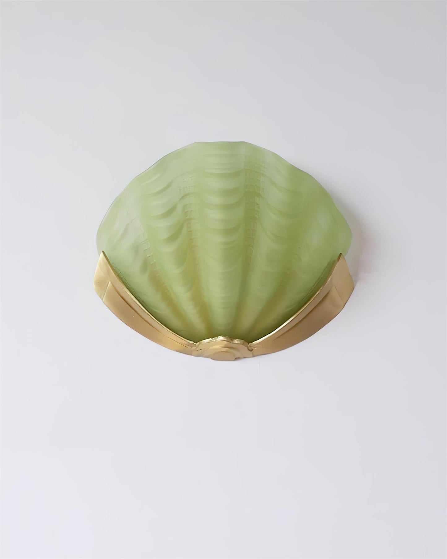 Aurélie Wandleuchte Muschel mit geformtem Glasdesign
