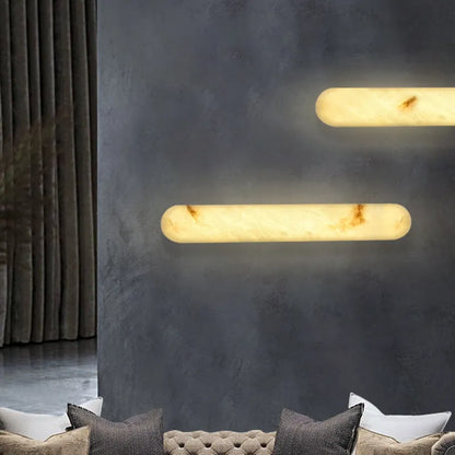 Émilie Marble Linear Wall Lamp Minimalist LED Sconce Light
