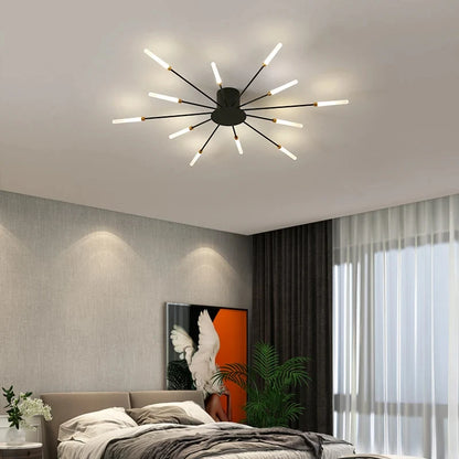 Celeste Nordic Fireworks LED Ceiling Chandelier for Modern Interiors
