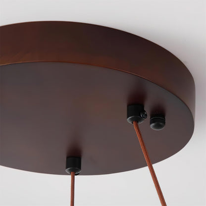 Laurent Ring Kronleuchter, Travertinstein mit integrierter LED