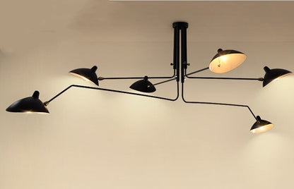 Camille Deckenleuchte mit drehbarem Arm, LED, Schwarz Messing, verstellbar