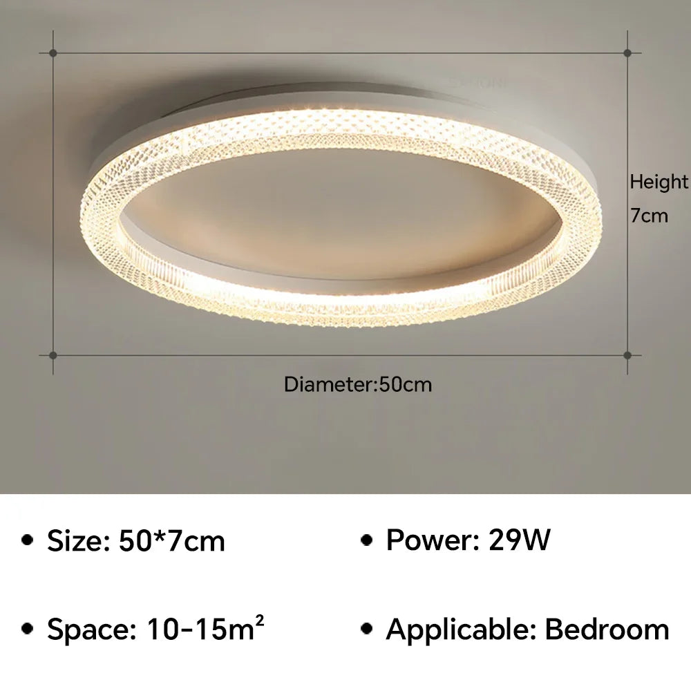 Camille Modern LED Gold Ceiling Lamp Living Room Bedroom Light