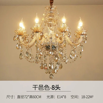 Crystal chandelier minimalist modern bedroom dining room chandelier
