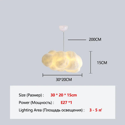 Élodie Floating Cloud LED Pendant Light Modern Ceiling Chandelier