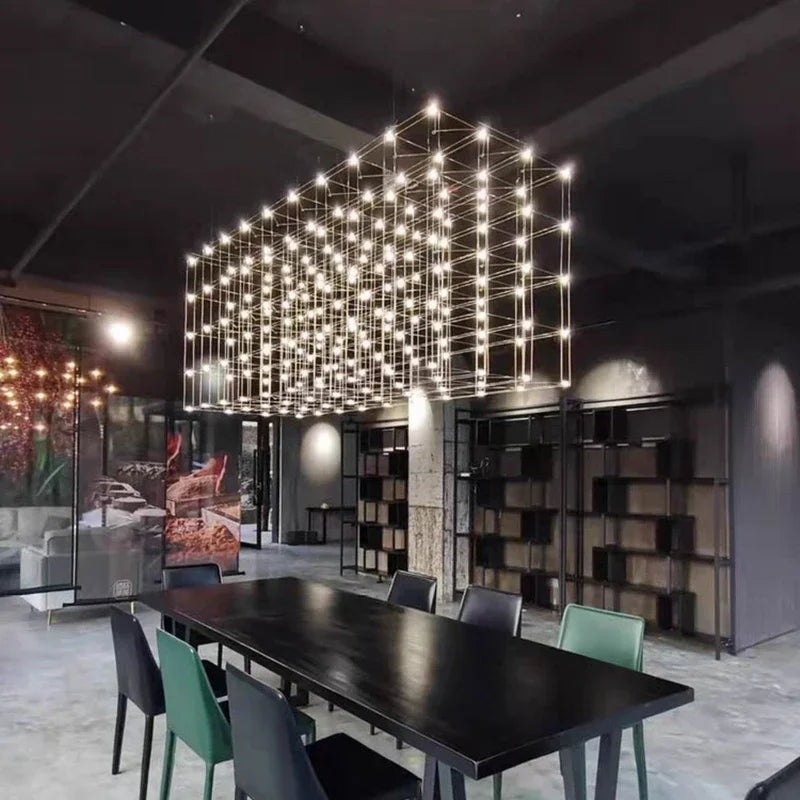 Elise Modern Luxury LED Cube Chandelier Pendant Lamp