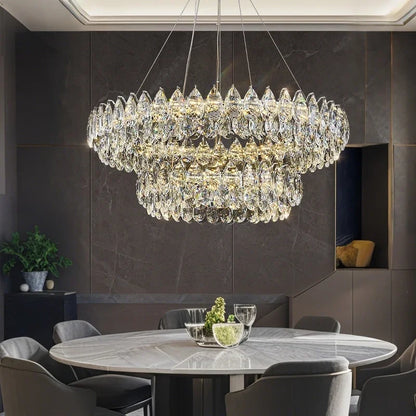 Geneviève Crystal Halo LED Pendelleuchte