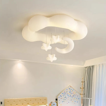 Amélie Cloud LED-Deckenleuchte Kinderzimmer Cremefarben Dimmbar