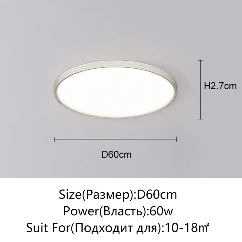 Juliette Ultradünne LED-Deckenleuchte mit Fernbedienung Modern