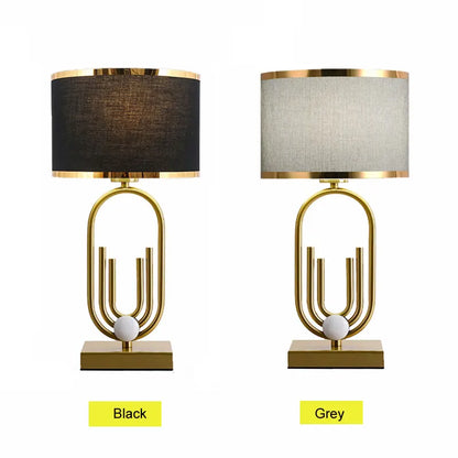 Orléans Moderne Gold Geometrische Tischleuchte