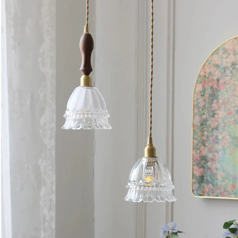 Lina Modern Minimalist Green Glass Pendant Light