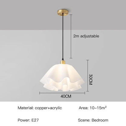 Sofia Nordic LED-Deckenleuchte aus weißem Milchglas
