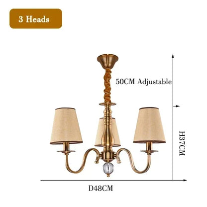 Luxury Classic LED Chandelier Light for Living and Dining Room