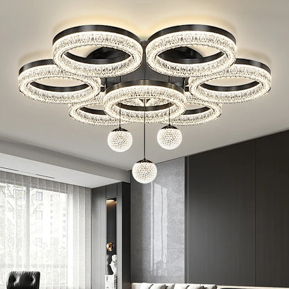 Élodie Modern Round LED Ceiling Chandelier Light