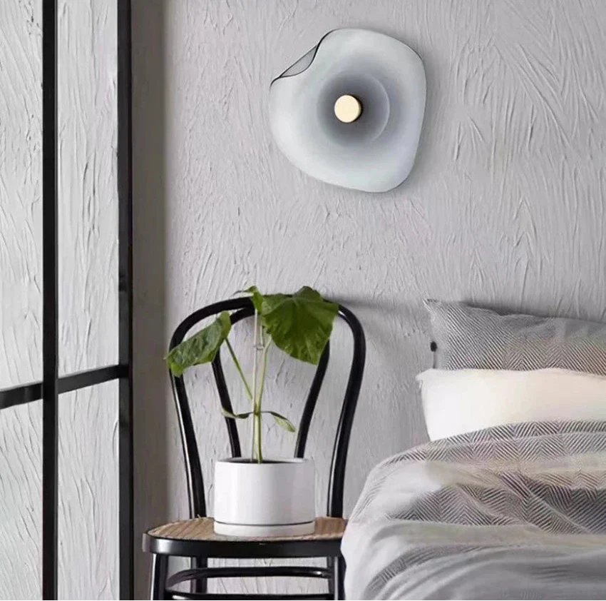 Élise Halo LED-Wandleuchte mit Glasschirm