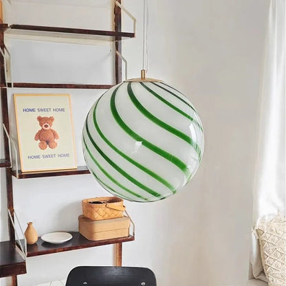 Élise Modern Lollipop Glaskugel LED-Pendelleuchte Kinderzimmerleuchte