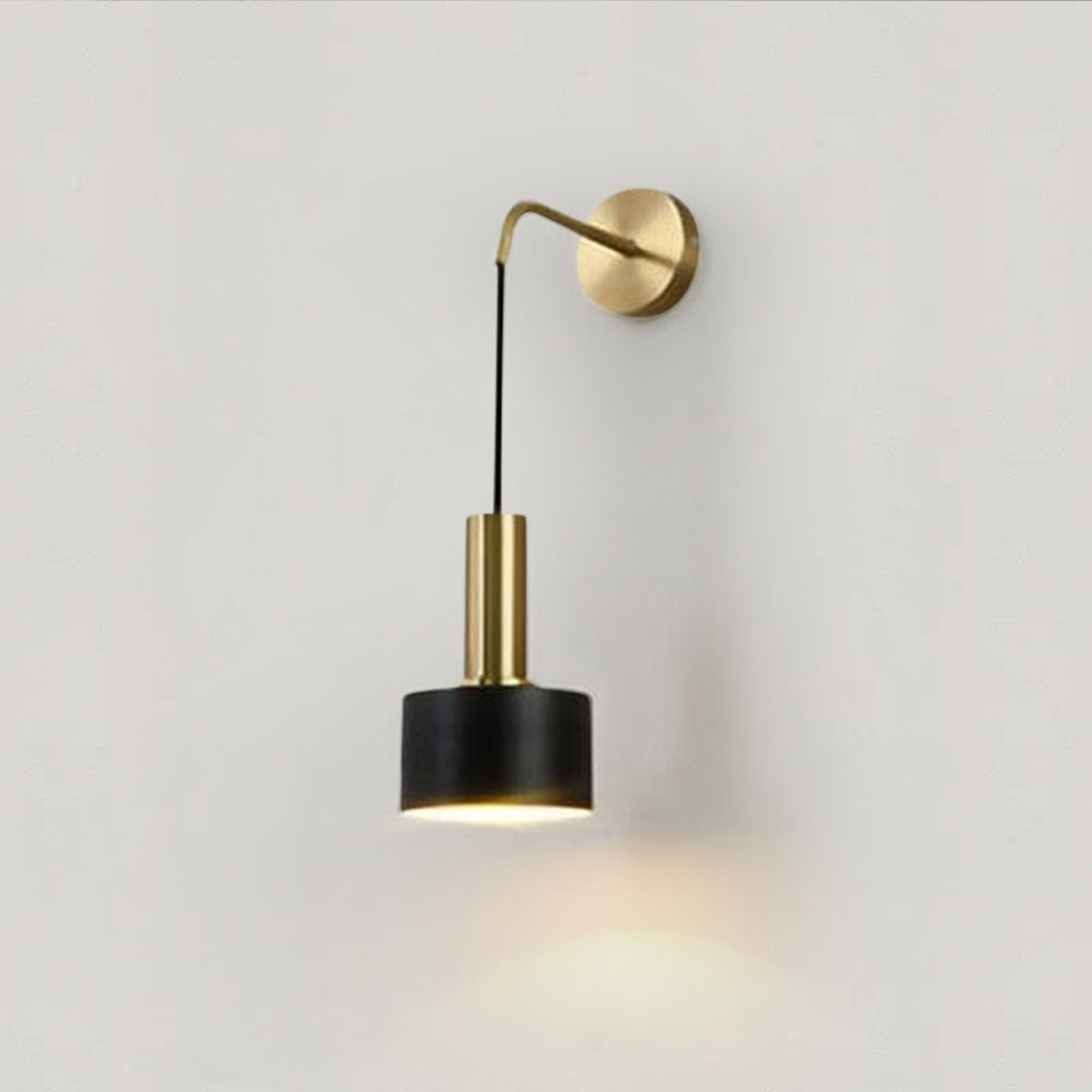 Colette Gold Black Wall Lamp with Nordic Modern Design