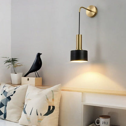 Colette Gold Black Wall Lamp with Nordic Modern Design