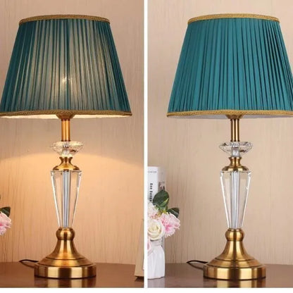 Europäische Retro-Kristall-Stehlampe für Wohnzimmer & Schlafzimmer