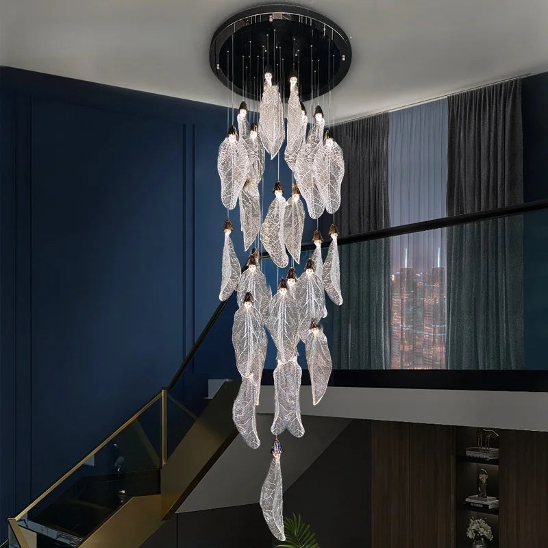 Aurélie Floating Leaf Kronleuchter Art Deco LED Deckenleuchte