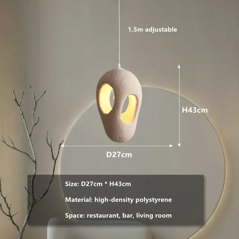 Élise Nordic Wabi Sabi Pendelleuchte Minimalistische Hängelampe