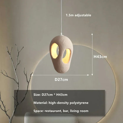 Élise Nordic Wabi Sabi Pendelleuchte Minimalistische Hängelampe