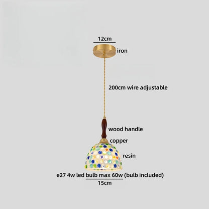 Isabelle Ceramic Pendant Light Japanese Vintage Style