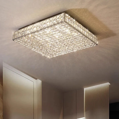Élodie Moderne Luxus K9 Kristall LED Deckenlampe für Wohn-, Esszimmer, Schlafzimmer, Zuhause, Innenbeleuchtung