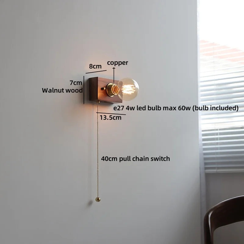 Noémie Wabi Sabi Wood Ceramic Wall Light
