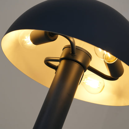 Céleste Pilztischleuchte mit skulpturalem Metalldesign