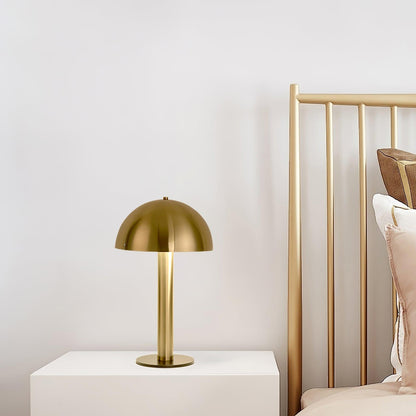 Céleste Pilztischleuchte mit skulpturalem Metalldesign