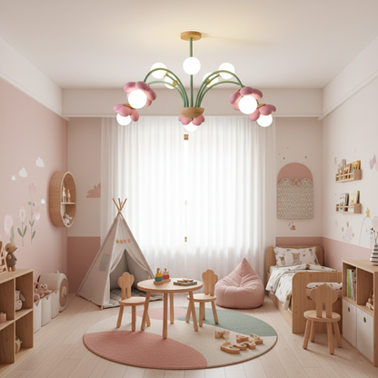 Elodie Sika Flower Chandelier