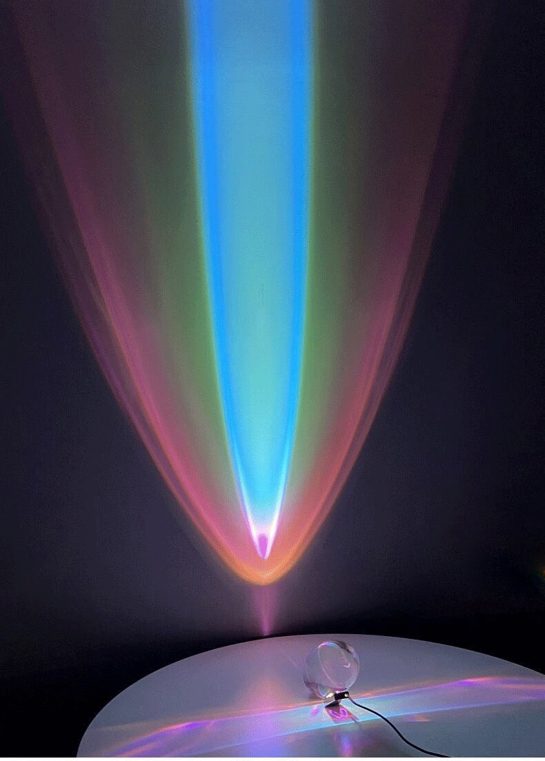 Élodie Crystal LED Tischlampe Moderne Umgebungslichtprojektion Dekorative Lampe