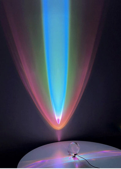 Élodie Crystal LED Tischlampe Moderne Umgebungslichtprojektion Dekorative Lampe