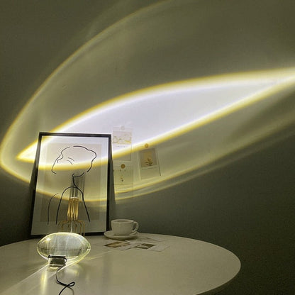 Élodie Crystal LED Tischlampe Moderne Umgebungslichtprojektion Dekorative Lampe