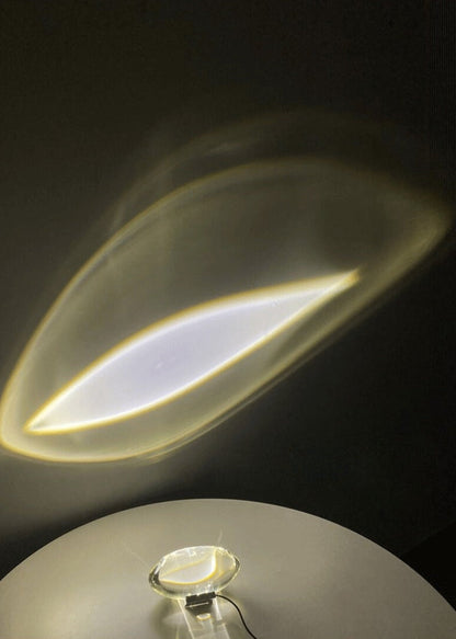 Élodie Crystal LED Tischlampe Moderne Umgebungslichtprojektion Dekorative Lampe