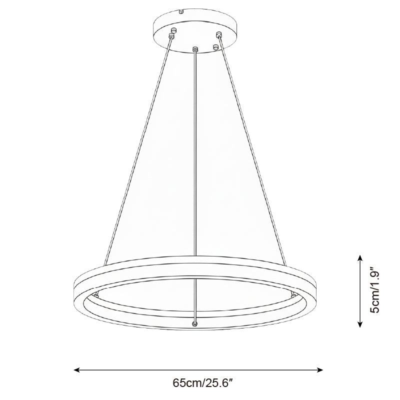 Aurélien Ring Kronleuchter, Travertin und Holz LED Design