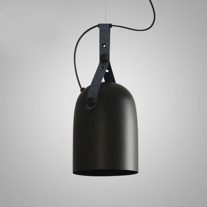 Élise Sonoma LED-Pendelleuchte aus Metall und Leder