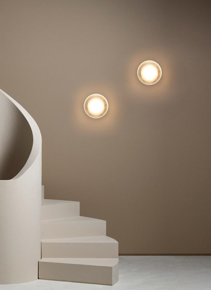 Isabelle Tap Textured Glass & Metal Wall Lamp