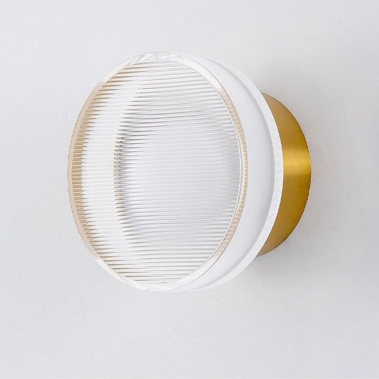 Isabelle Tap Textured Glass & Metal Wall Lamp