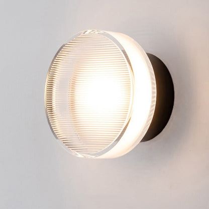 Isabelle Tap Textured Glass & Metal Wall Lamp