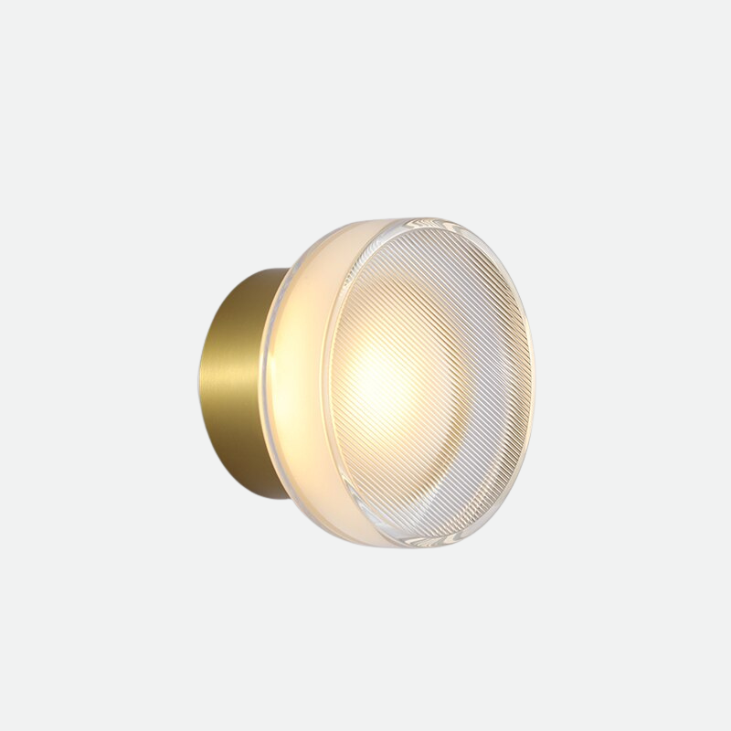 Isabelle Tap Textured Glass & Metal Wall Lamp