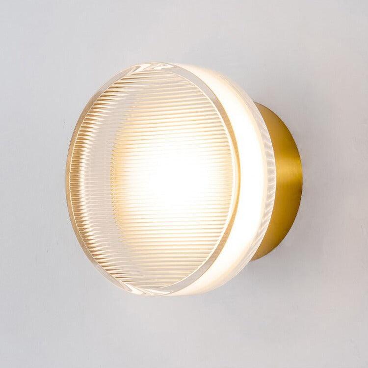 Isabelle Tap Textured Glass & Metal Wall Lamp
