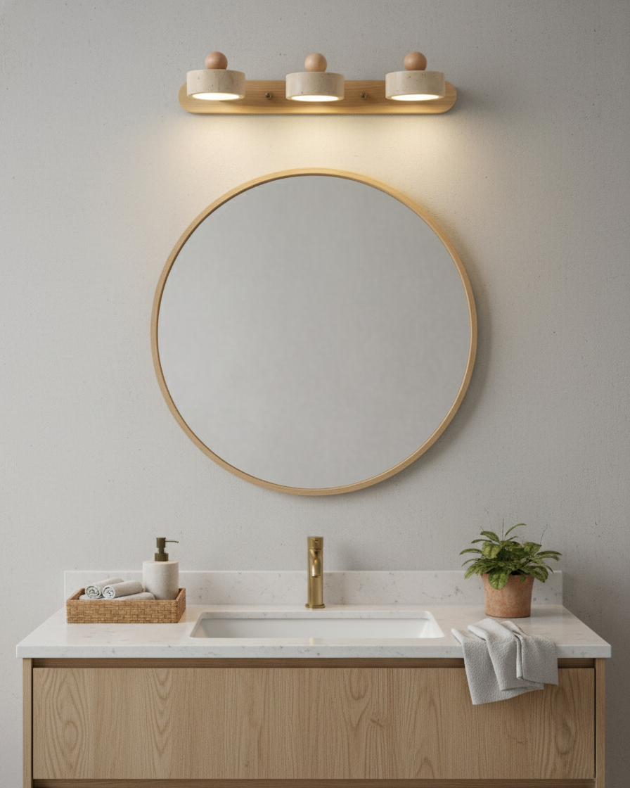Élodie Tavros Steinwandlampe mit verstellbaren LED-Köpfen