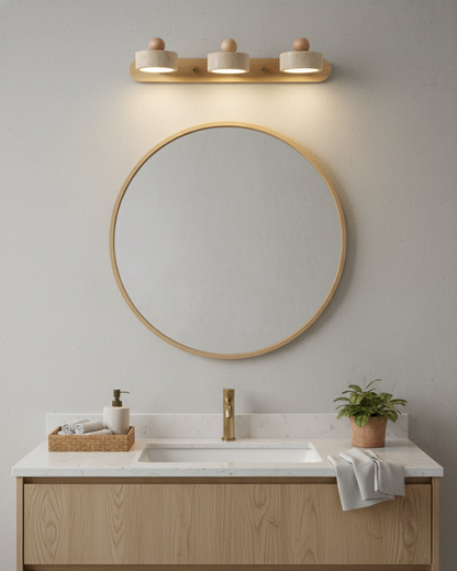 Élodie Tavros Steinwandlampe mit verstellbaren LED-Köpfen