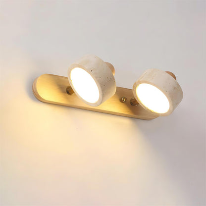 Élodie Tavros Steinwandlampe mit verstellbaren LED-Köpfen