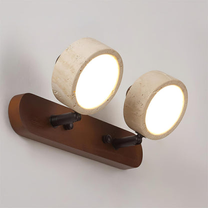 Élodie Tavros Steinwandlampe mit verstellbaren LED-Köpfen
