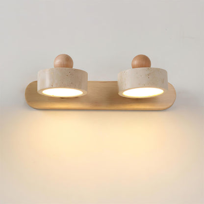 Élodie Tavros Steinwandlampe mit verstellbaren LED-Köpfen